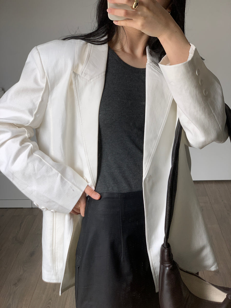 by DOE - Linen Spliced Blazer