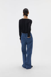 by DOE - High Rise Flared Denim Trousers