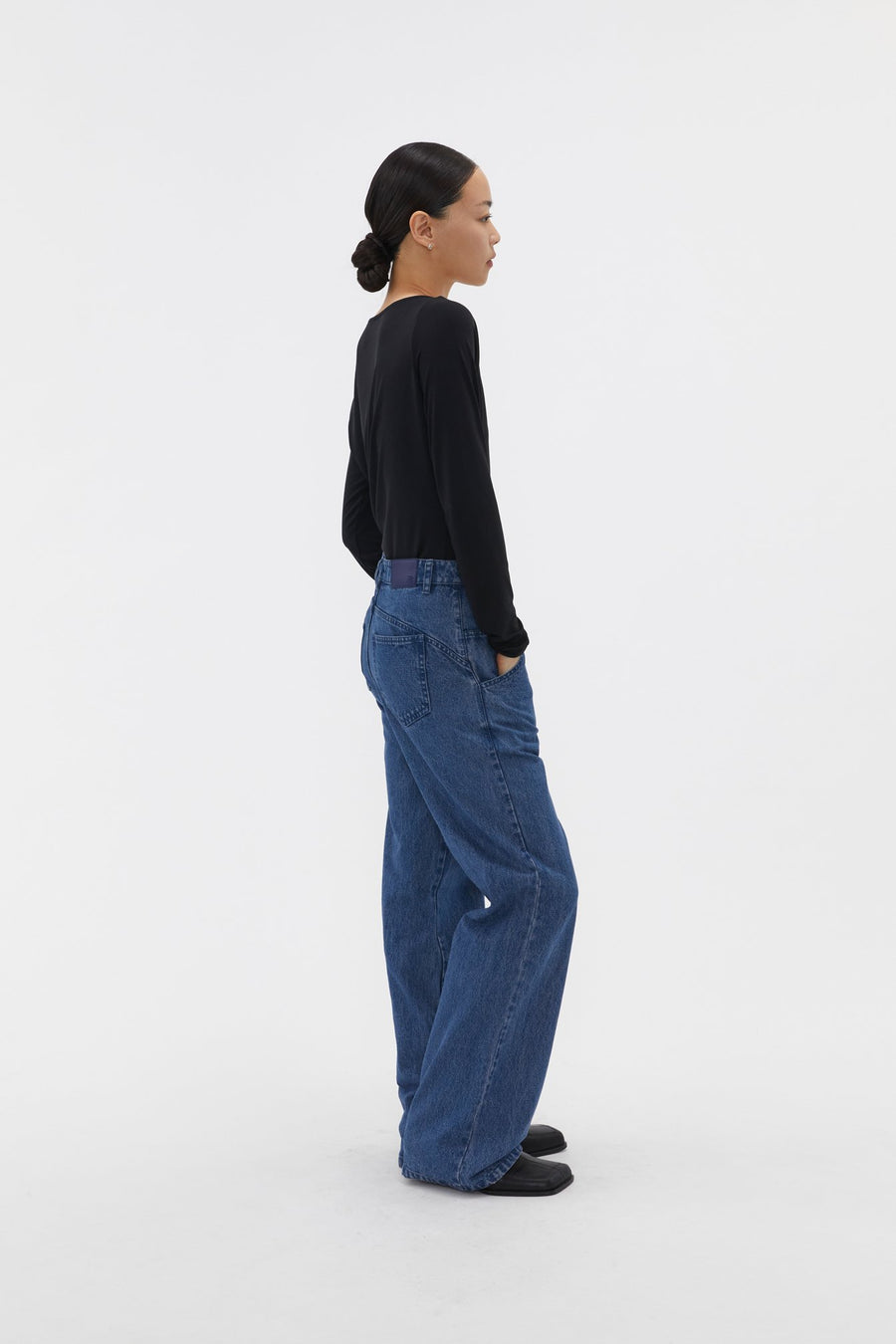 by DOE - High Rise Flared Denim Trousers