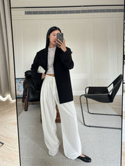 by DOE - Triple Pleated Low Waist Wide Leg Trousers