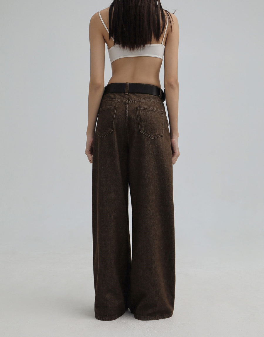 Retro Jeans Washed Brown (PREORDER)