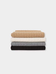 Wool Cashmere Cable Knit Muffer