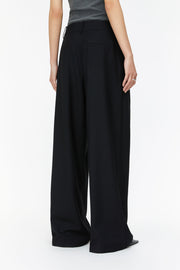 by DOE - Triple Pleated Low Waist Wide Leg Trousers