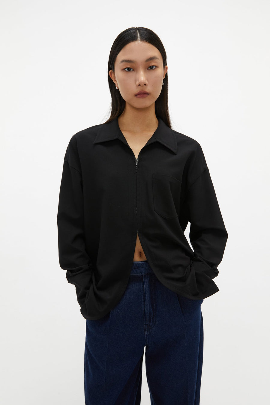 by DOE - Double-zipper Shirt Jacket