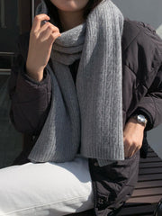 Wool Cashmere Cable Knit Muffer