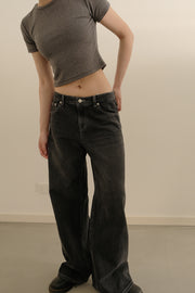 Retro Jeans washed black