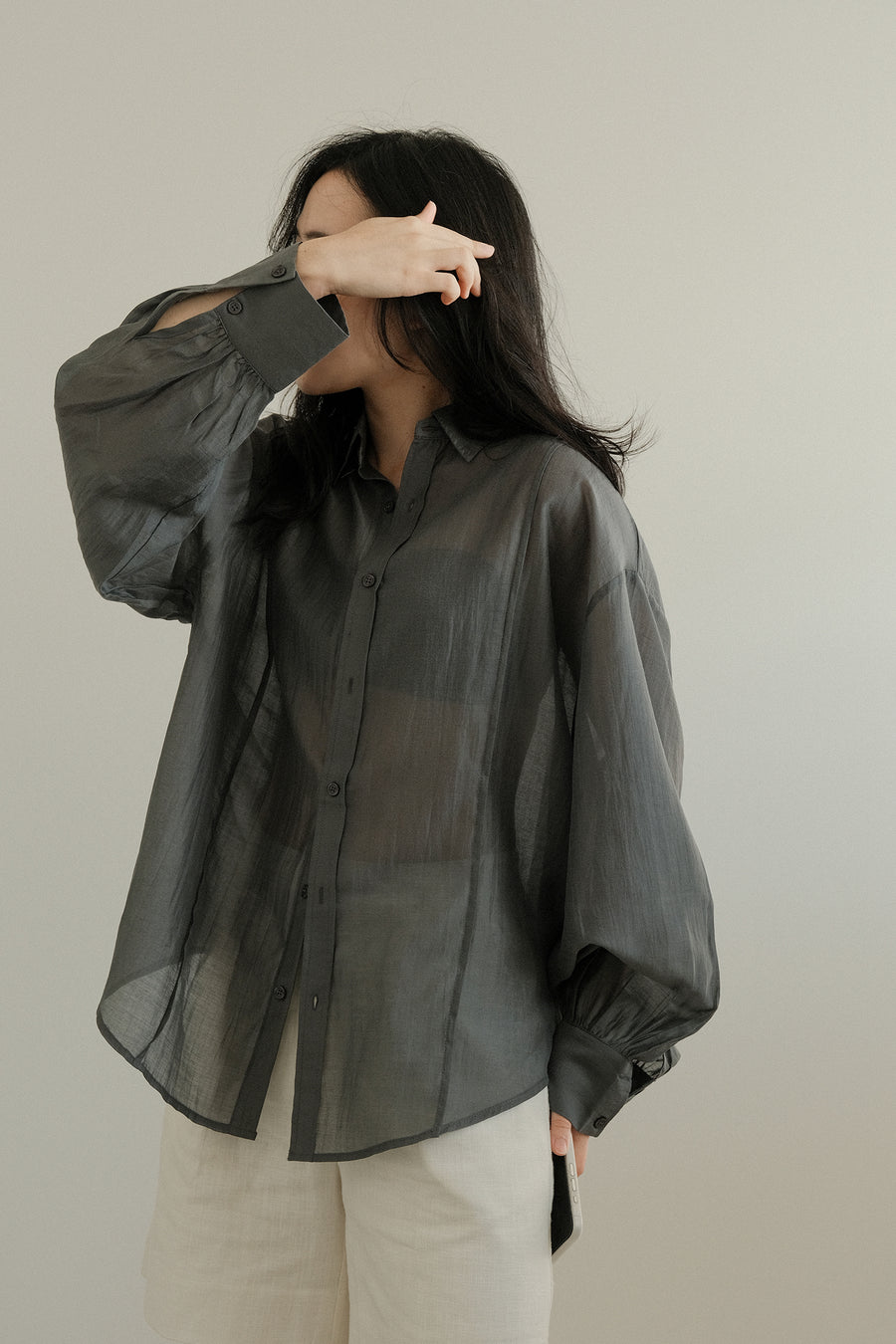 Feather Oversized Shirt