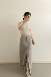 Surge Denim Skirt Grey Ver.