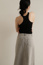 Surge Denim Skirt Grey Ver.