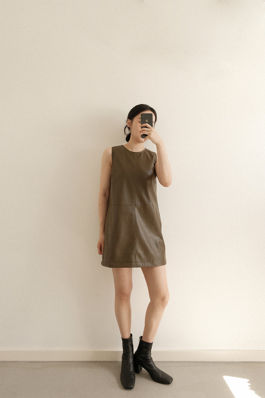 Dore Leather Dress (PREORDER)