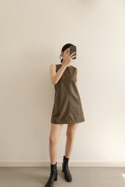 Dore Leather Dress (PREORDER)