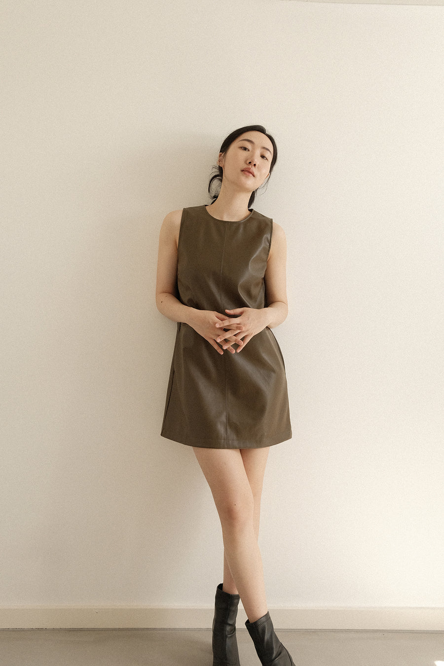 Dore Leather Dress (PREORDER)