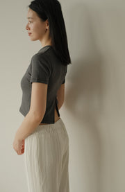 Back Slit Comfy Tee