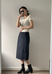 Pocket Flared Skirt