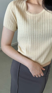 Placor Short Sleeves Knit