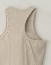 Asymmetrical Shoulder Ribbed Tank (PREORDER)